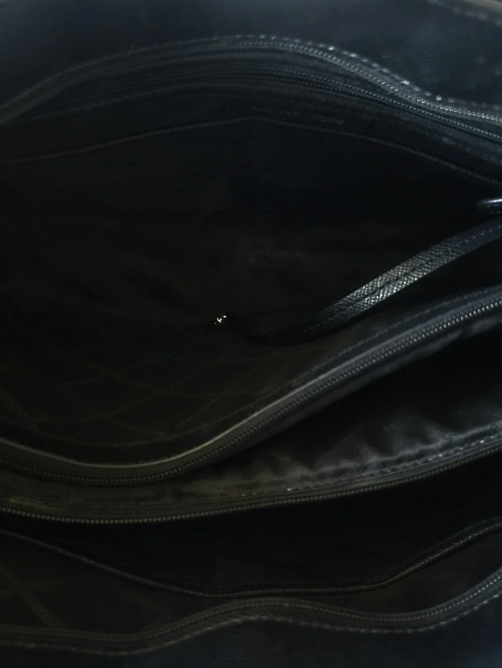 Michael Kors Black Saffiano Tote with MK Charm